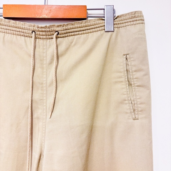 ALIA Vintage beige straight leg cotton pants - Picture 7 of 8